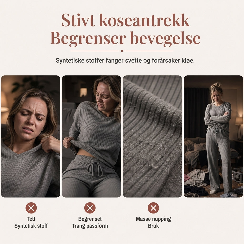 Avslappende strikket loungewear-sett for kvinner