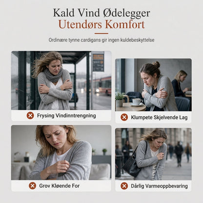 Halvlangt hettegenser for kvinner i bomull