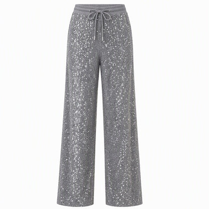 Dames Glitrende Sequins Bredbuksje