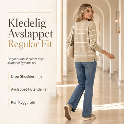 Tilfeldig Mock To-delers V-hals Strikket Genser med Knappdetaljer