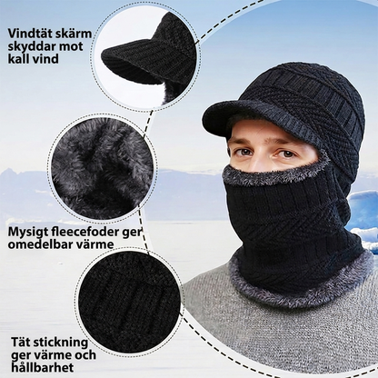 ✨ 3-i-1 vinterhuv, ansiktsmask och halsduk
