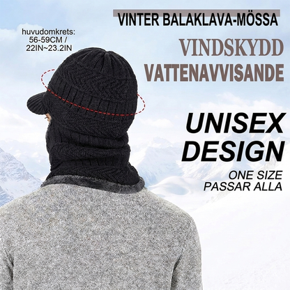 ✨ 3-i-1 vinterhuv, ansiktsmask och halsduk