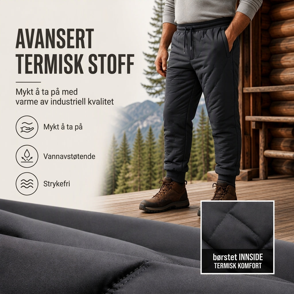 Unisex vinter utendørs koselige termiske bukser