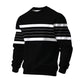 Herre crewneck sweatshirt med striper – Myk og stilren hverdagsfavoritt ✨👕💫