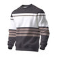 Herre crewneck sweatshirt med striper – Myk og stilren hverdagsfavoritt ✨👕💫