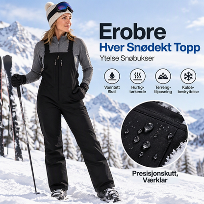 Vanntette skibukser med seler for herrer og damer
