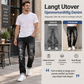 Herrerevete, smale, slitte jeans i denim