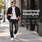 Herrerevete, smale, slitte jeans i denim