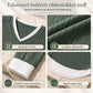 Faux-strikket genser i to lag, uformell pullover