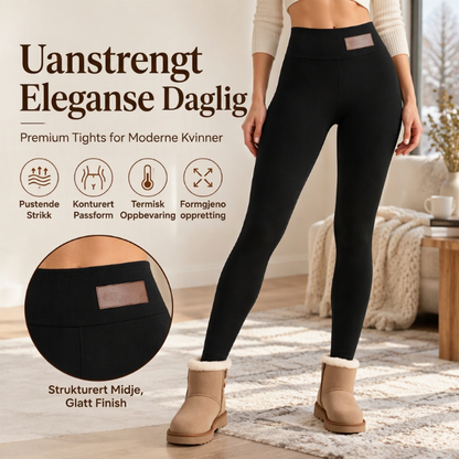 Termobukse for kvinner med høy midje – Varm og myk til kalde dager ✨👖❄️