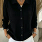 Avslappet og løstsittende strikket genser for kvinner