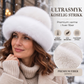 Elegant lue i kunstpels, varm, for kvinner