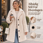 🧸 50% RABATT – Varm teddyjakke med slagkrage for dame | Myk knappelukket vinterkåpe