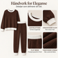 Damen Freizeit Waffelstrick 2-Teile Set