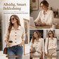 Avslående strikket cardigan for kvinner