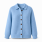 Avslående strikket cardigan for kvinner
