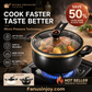 🔥Tidsbegrenset – 50% RABATT! 👨‍🍳Det første steget mot å bli kokk! 🥘Non-stick emaljert mikro-trykkoker