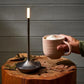 Moderne skrivebordslampe med stearinlys