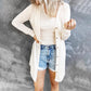 Uformell langermet cardigan med knapper