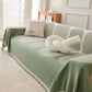Dubbelsidig chenille soffa omslag