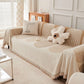 Dubbelsidig chenille soffa omslag