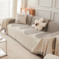 Dubbelsidig chenille soffa omslag