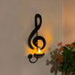 🎶💡Vegglampe med svarte musikknoter💡🎶