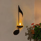 🎶💡Vegglampe med svarte musikknoter💡🎶