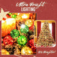 🎄Lysende juletrær med blinkende ornamenter