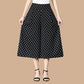 Kvinner Høy Elastisk Midje Plissert Chiffon Vid Bein Culottes