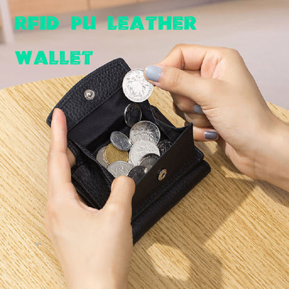 RFID-lommebok i PU-lær