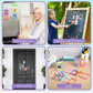 Mini magnetisk bilderamme, magnetisk fotoramme til kjøleskap, fotoramme til Fujifilm Polaroid Instax Mini, liten bildeholder til kjøleskap, bord, skap, whiteboardtavle