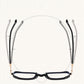 Fasjonable, aldersreduserende briller mot blått lys