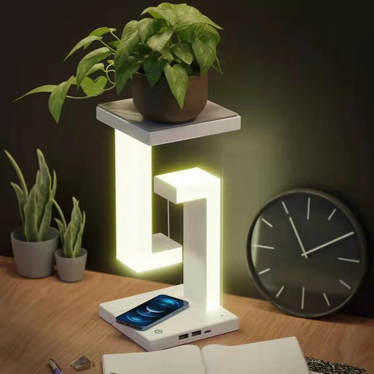 Flytende trådløs laderlampe