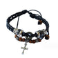 [Beste Gave] Vintage Armbånd i Vevd Skinn