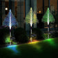 【Julegave】7 fargeskiftende solcelledrevne juletrelys med skiftende farger