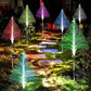 【Julegave】7 fargeskiftende solcelledrevne juletrelys med skiftende farger