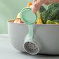 Kurv for vasking og drenering av grønnsaker med sidelokk