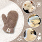 Varme plysjhansker med snor fra Cozy Bear